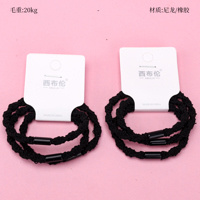 Product photo - 3-Pack Black Twisted Hair Tie