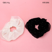 Product photo - SimpleFull RhinestoneLaceScrunchie / 简约满钻花边大肠圈