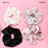 Product photo - KoreanGypsophilaSatinScrunchie / 韩式满天星缎面大肠圈