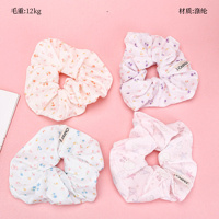 Product photo - NewCartoonFloralScrunchie / 新款卡通碎花大肠圈