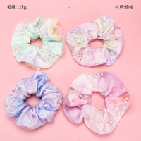 Product photo - Double LayerGradientPearlScrunchie / 双层晕染珍珠大肠圈
