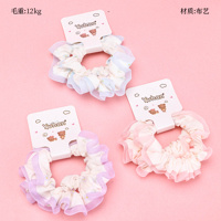 Product photo - Basket PackFreshLaceMini Scrunchie (2pcs) / 篮子装清新花边小肠圈（2根）