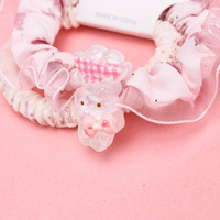 Product photo - BoxedCartoonAccessoryChiffon-edgedMini Scrunchie (1+1 Set) / 盒装卡通配件纱边小肠圈（1+1）