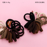 Product photo - 20pcsMilk Tea Color棉Hair Tie / 20根奶茶色棉皮筋