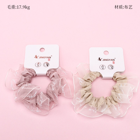 Large product photo - Boxed Silver Thread Lace Scrunchie, 000000065. Option #1