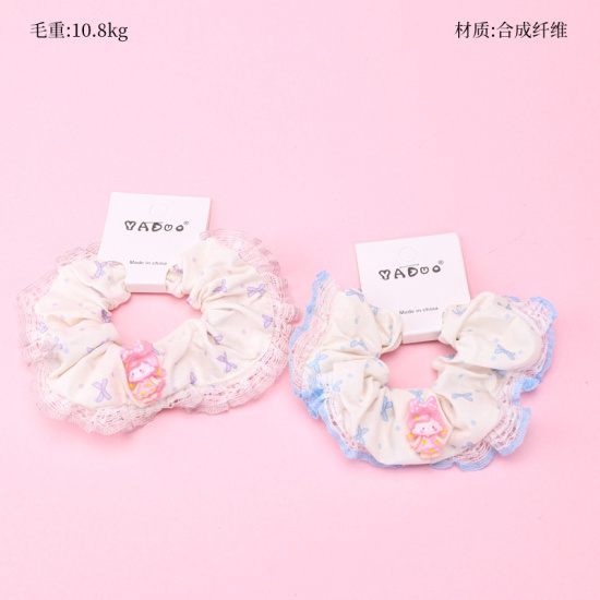 Large product photo - Basket-Pack Printed Lace Large Scrunchie, 000000077. Option #1