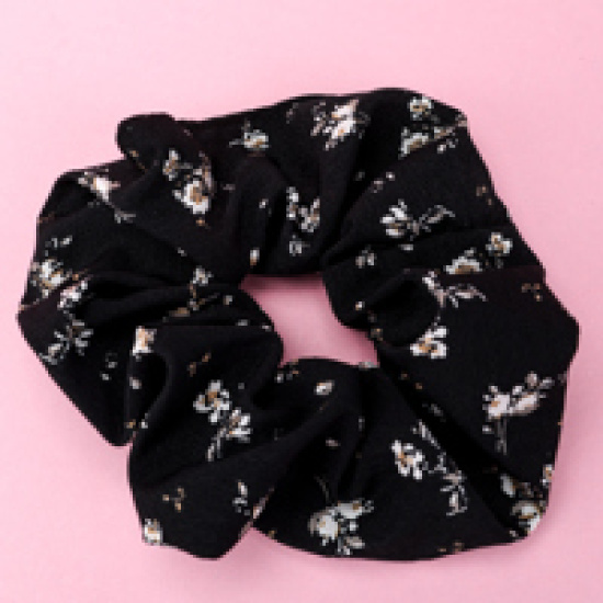 Large product photo - New French Floral Scrunchie, 000000088. Option #2