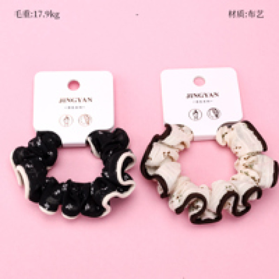 Large product photo - Boxed Single Edged Floral Scrunchie, 000000096. Option #1