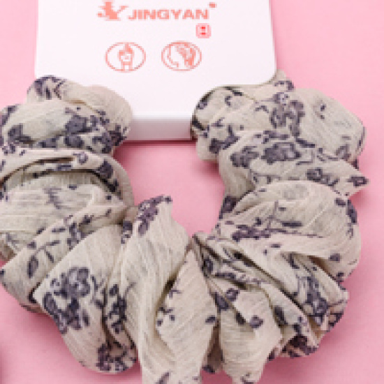 Large product photo - Boxed Single Forest Floral Scrunchie, 000000097. Option #3