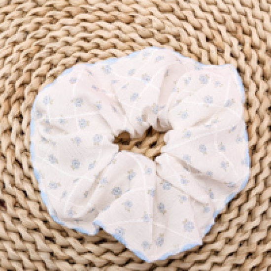 Large product photo - Shell Edge Floral Scrunchie, 000000109. Option #3