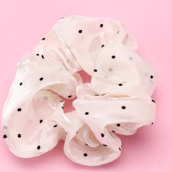 Large product photo - French Polka Dot Print Scrunchie, 000000110. Option #3