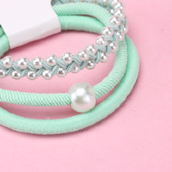 Large product photo - Pearl Braid 3-Pack Hair Tie Set, 000000116. Option #2