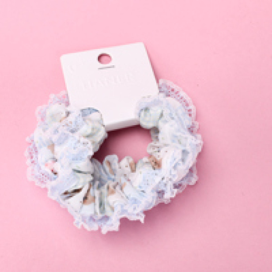 Large product photo - Basket 2-Pack Lace Trim Scrunchie, 000000118. Option #3