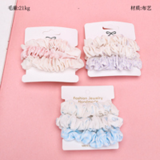 Large product photo - Boxed3pcsFreshPrinted肠圈 / 盒装三根清新印花肠圈, 000000171. Option #1