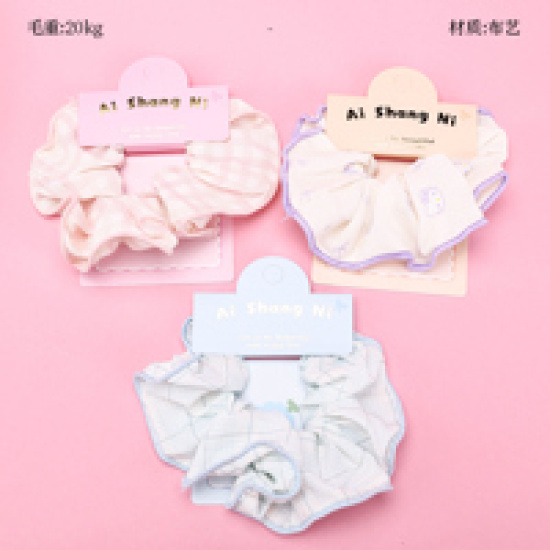 Large product photo - BoxedNewColorfulOverlock-edgedScrunchie / 盒装新款彩色拷边大肠圈, 000000174. Option #1