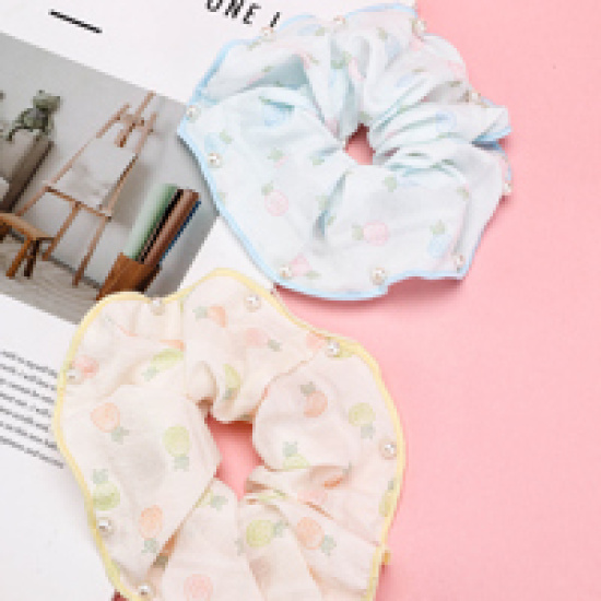 Large product photo - NewBeadedOverlock-edgedScrunchie / 新款钉珠拷边大肠圈, 000000178. Option #3