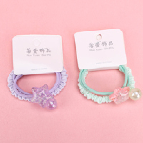 Large product photo - Cartoon吊珠AccessoryHair TieSet (1+1 Set) / 卡通吊珠配件皮筋组合（1+1）, 000000224. Option #2