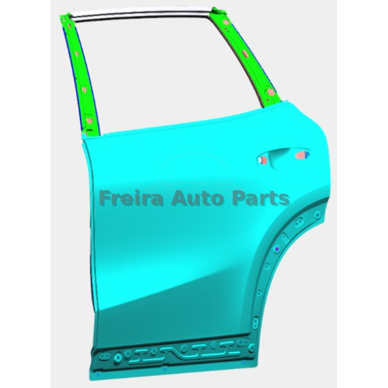 Large product photo - Left Rear Door Panel Assembly Original with Logo for Geely Starship 7 6608297561C15, 000002133. Option #1