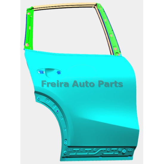 Large product photo - Right Rear Door Panel Assembly Original with Logo for Geely Starship 7 6608297560C15, 000002134. Option #1